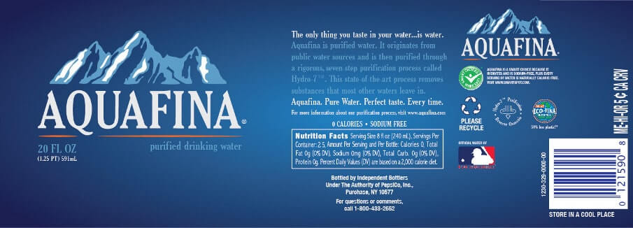 "P.W.S" will now be printed on the Aquafina water bottle to show that the water comes from a public water source. 