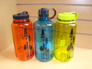 Use water bottles to stay hydrated.