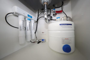 Photo of a certified water filtration system.