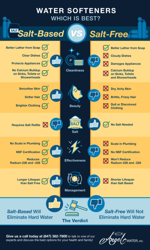 Salt vs. Salt-Free Water Softeners: Which is Best? [Infographic]