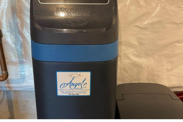 An Angel Water water softener just installed