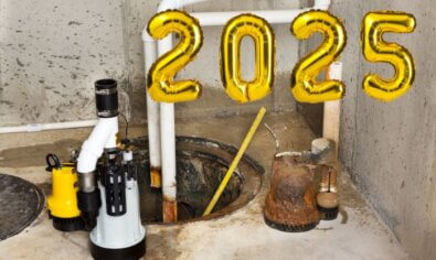 Sump pump with 2025 year