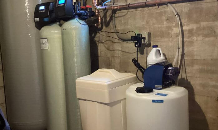 Water softener in basement