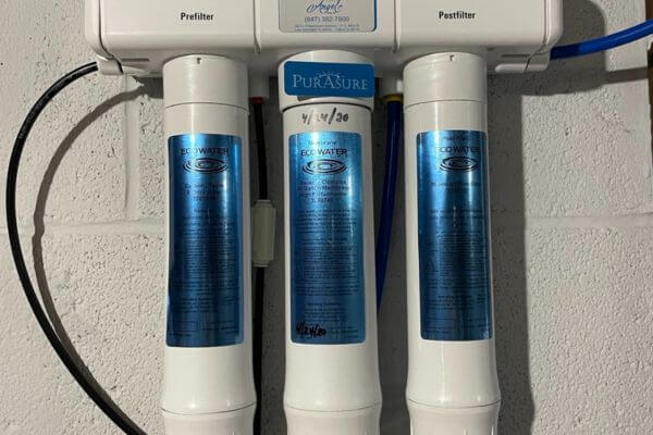 Reverse osmosis system to remove pfos from drinking water