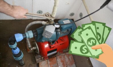 Sump pump in basement