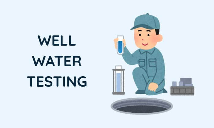 Man doing well water testing