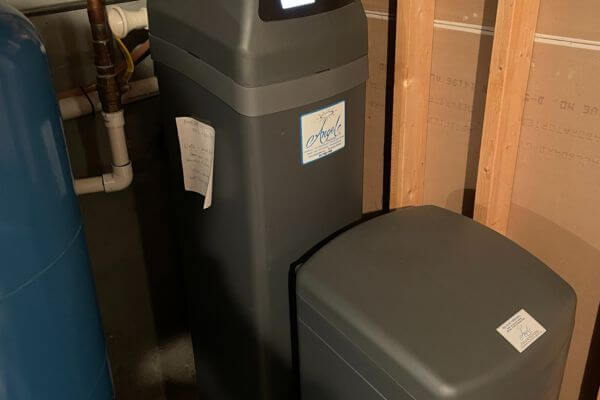 Water softener in photo for blog asking what is the best salt for my water softener