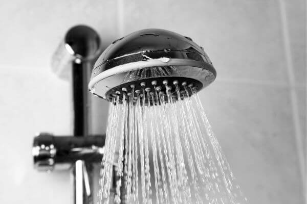 Shower filter for hard water