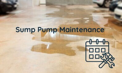 Sump pump maintenance or flood